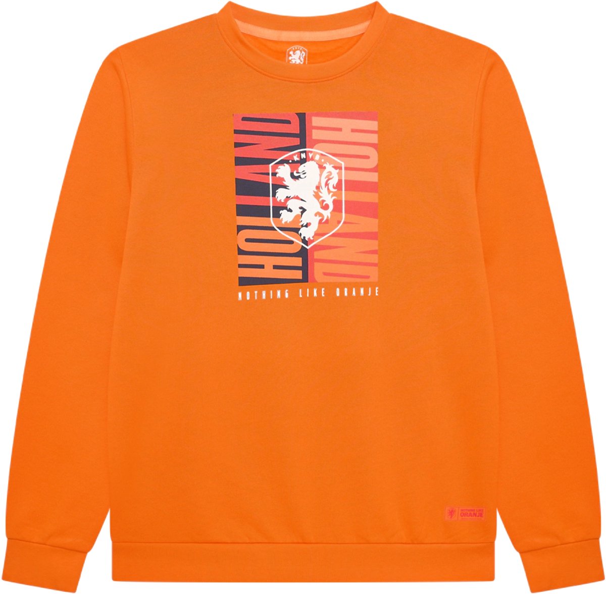 1200x1177-2 Nederlands Elftal Sweater Dames - Maat XXL - Oranje - Trui - KNVB - Voetbal - Fankleding - Officiële Merchandise - Afbeelding 1