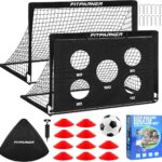 Voetbaldoelen Set van 2 voor Kinderen - Inclusief Bal en Kegels voor Training