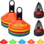 Voetbal Trainingskegels Set 60 of 120 Stuks - Trainingsmarkeringen voor Behendigheid en Sporttraining