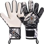 Str1der Protect keepershandschoen | Zwart/wit | Maat 9