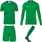Uhlsport Prediction Bundle Keeperset Kinderen - Groen / Wit | Maat: 128