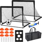 Voetbal Trainingsset - Sport Materiaal - Buiten Spelen - Inclusief Bal Pionnen - 120 x 90 cm