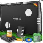 RFWR® Voetbaldoel 240 cm met doelwand - hoogwaardig, uv-bestendig en eenvoudig te monteren