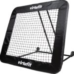 VirtuFit Verstelbare Rebounder Pro - Kickback - Zwart - 164 x 164 cm - Aanpasbare Kracht - Inclusief 4 Grondankers - Geschikt voor Meerdere Sporten - Rebounder Voetbal - Rebounder Trampoline - Rebounder Volleybal
