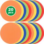 Golden crown - Markeerdiscs - Sporttraining - Kleurige markers - 23 cm - Ideaal voor voetbalvelden - 20 stuks - Voor kinderen en volwassenen