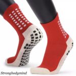 Gripsokken Voetbal Unisex - Rood - One Size