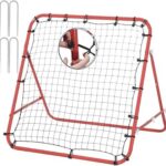 Voetbal Trainingsnet 62 cm - Kleine Rebounder voor Training, Doel voor Tieners en Volwassenen, Trainingshulpmiddel, Cadeau voor Verjaardag, Rood