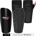 BALL Xtreme® Scheenbeschermers Voetbal - Ingebouwde Scheenbeschermer - Scheenbeschermers Voetbal Kind - Mini Scheenbeschermers - Shin Pads - Maat S tot 140 cm