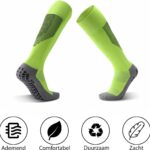 MyStand® Gripsokken Hoog Voetbal Sport Grip Sokken Hoog Anti Blaren Unisex One Size - Neon Geel