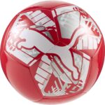PUMA Puma Big Cat Ball Unisex Voetbal - PUMA Red-PUMA White-PUMA Silver