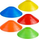 Professionele Marker Cones Set voor Voetbaltraining - 15 Kleurige Markerplaten en Accessoires voor Kinderen