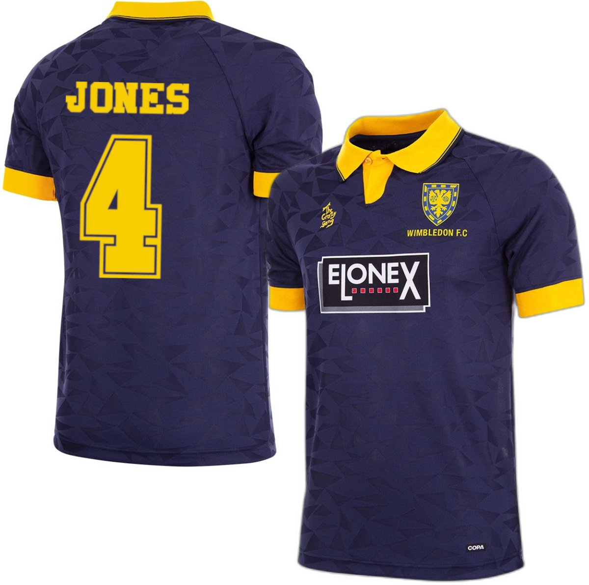1200x1191-19 Wimbledon FC Retro Voetbalshirt 1994-1995 + Jones 4 - S - Afbeelding 1
