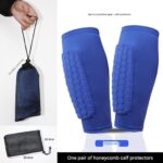 Blauwe 1-pack + draagbare mesh tas XS voetbal scheenbeschermers - Antisliptechnologie - Kindvriendelijk - Lichtgewicht - Voetbal - Scheenbeschermers