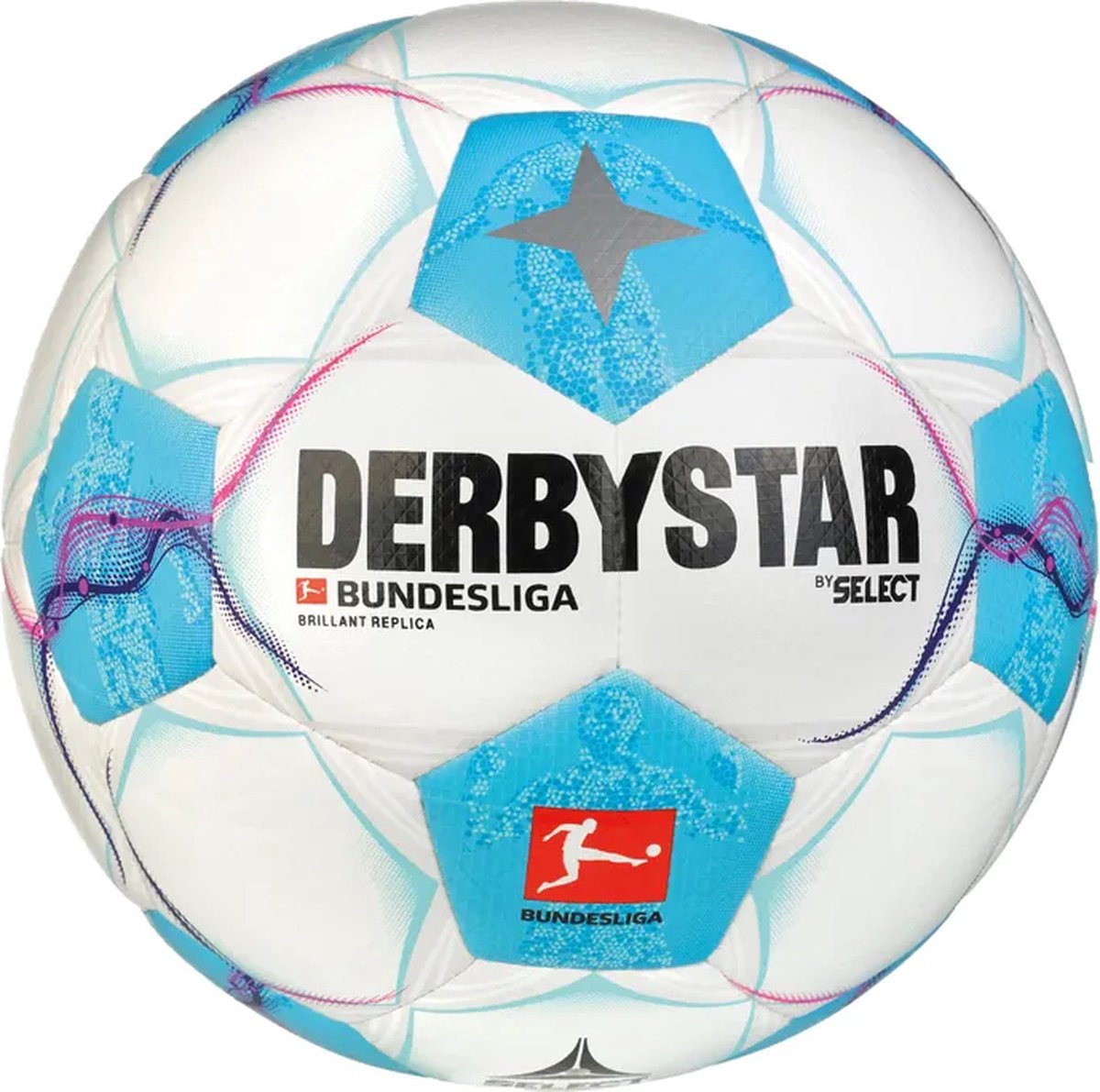 1200x1191-5 Derbystar Bundesliga Brillant Replica v23 FIFA Basic Ball 162008C, Unisex, Wit, Bal naar voetbal, maat: 5 - Afbeelding 1