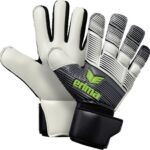 Erima Skinator Hybrid Match Keepershandschoenen - Zwart / Wit / Green Gecko | Maat: 8,5