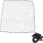 Voetbal Rebounder - Trainingsnet - Balcontrole Oefenen - Inclusief Touwen - 100x100cm - Zwart