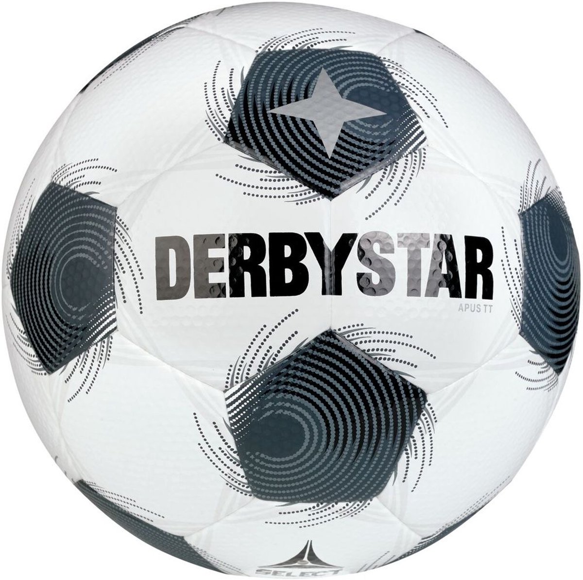 1200x1193-23 Derbystar Fußball Apus Tt Db V25 122045 Weiss/Schwarz-5 - Afbeelding 1