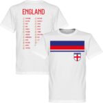 Engeland WK 2018 Squad T-Shirt - Kinderen - Wit - 128