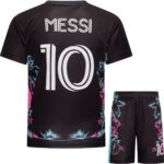 Messi Miami Voetbalshirt en Broekje Voetbaltenue Zwart - Inter Miami CF - Maat L