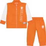 Oranje Baby Trainingspak - Maat 74- Oranje Kleding - Officiële KNVB Fanmerchandiese