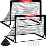 2x Pop-Up Voetbaldoelen Set Kinderen - Draagbare Trainingsdoelen voor Binnen en Buiten