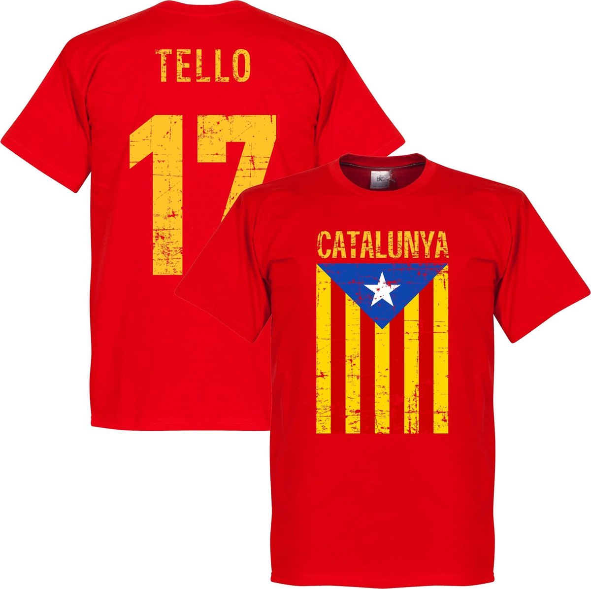 1200x1195-57 Catalonië Vintage Tello T-Shirt - 3XL - Afbeelding 1
