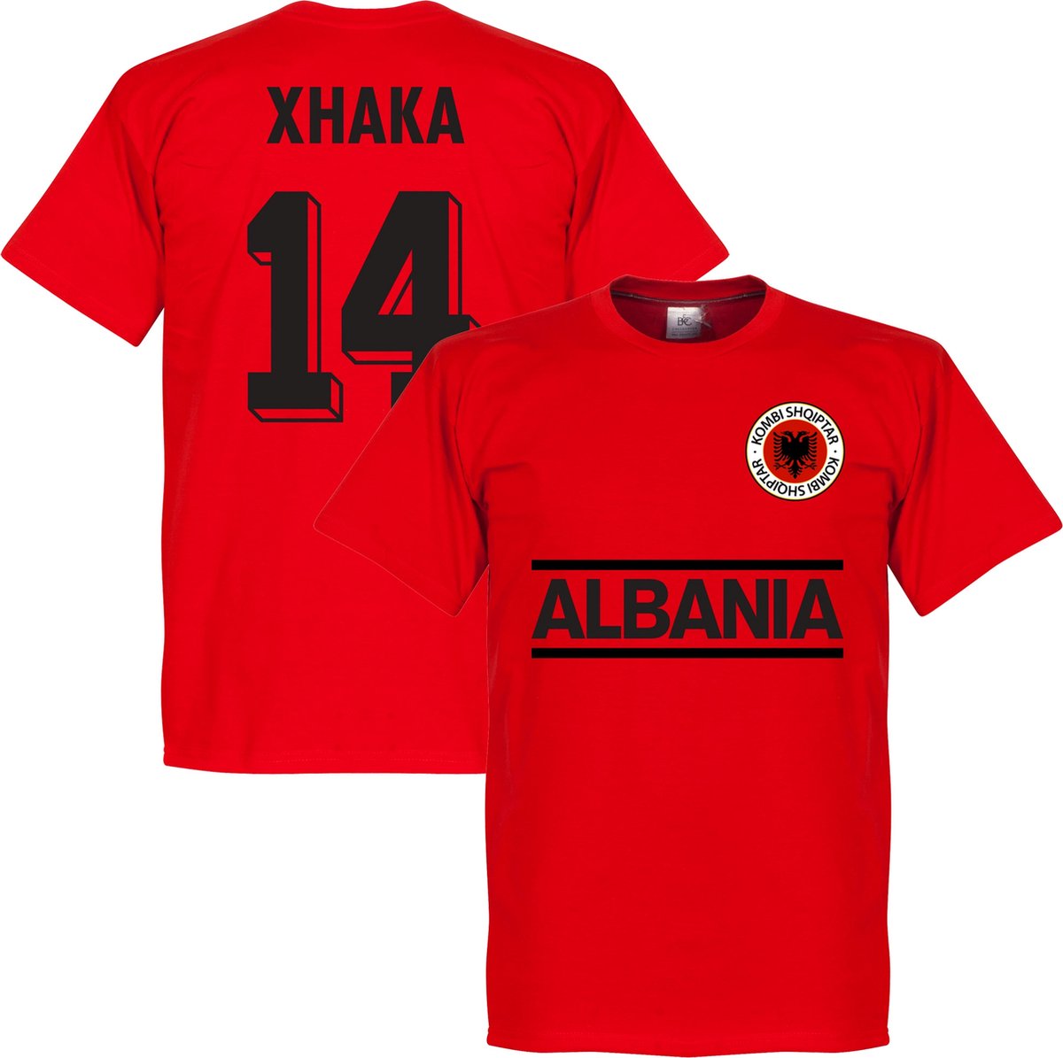 1200x1195-60 Albanië Xhaka Team T-Shirt - XXXL - Afbeelding 1