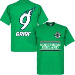Noord Ierland Will Grigg 9 Team T-Shirt - XXL