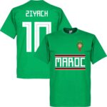 Marokko Ziyach 10 Team T-Shirt - Groen - M
