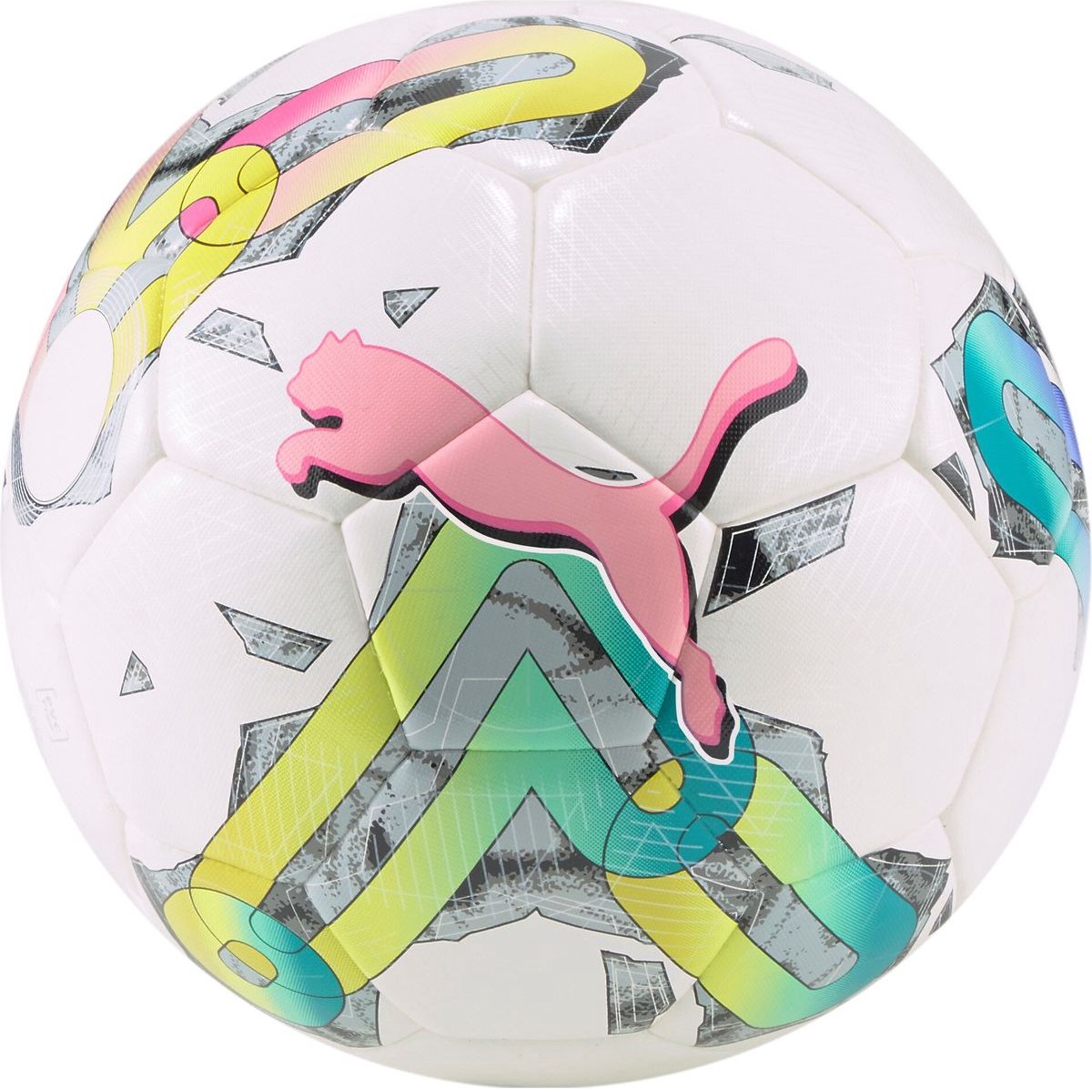 1200x1197-29 Puma Orbita 5 Hybrid Trainingsbal - Wit / Multicolor | Maat: 4 - Afbeelding 1