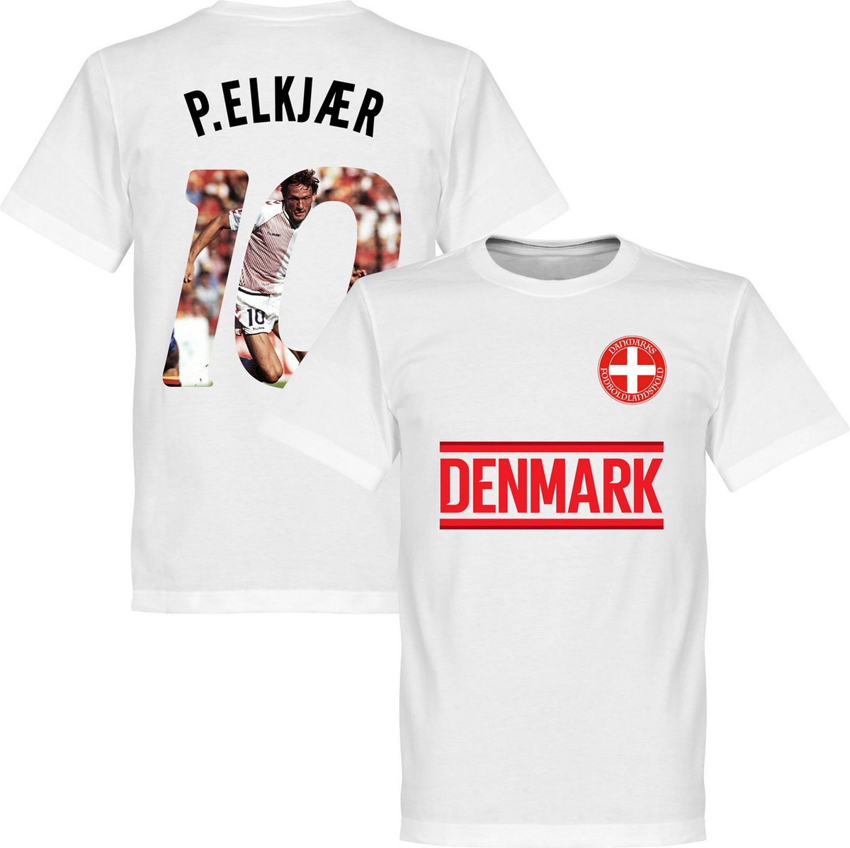 1200x1197-32 Denemarken P. Elkjaer 10 Gallery Team T-Shirt - Wit - XXXXL - Afbeelding 1