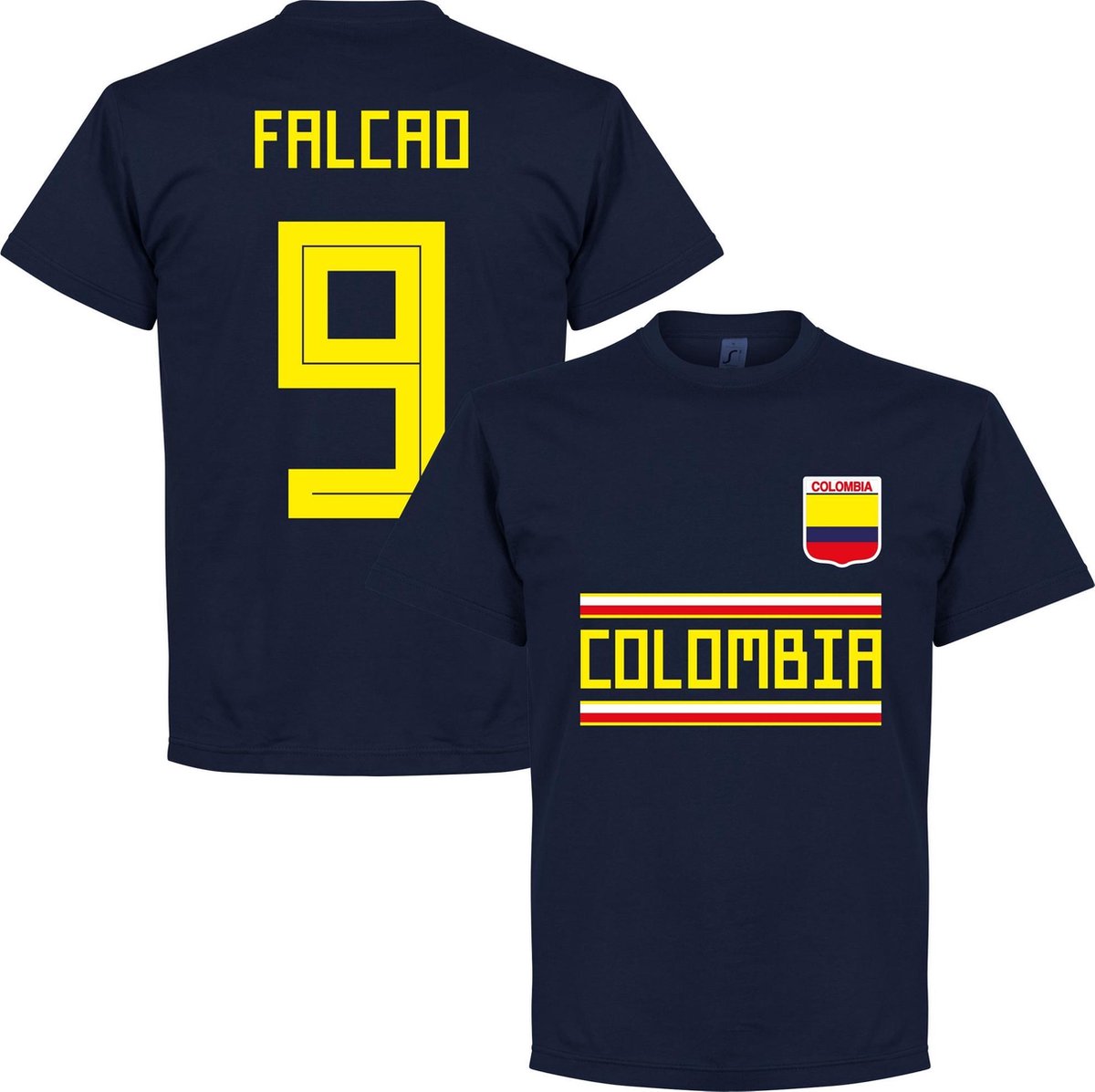 1200x1197-35 Colombia Falcao 9 Team T-Shirt - XL - Afbeelding 1
