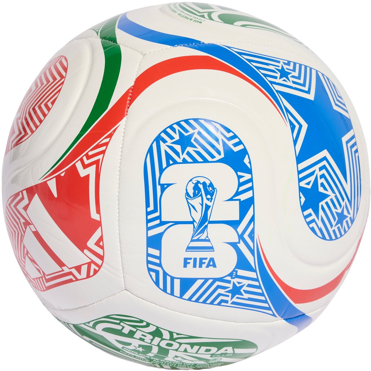 1200x1197-43 Adidas Performance Fifa Wereldkampioenschap Voetbal 26 Trionda Club Voetbal - Unisex - Wit - Afbeelding 1