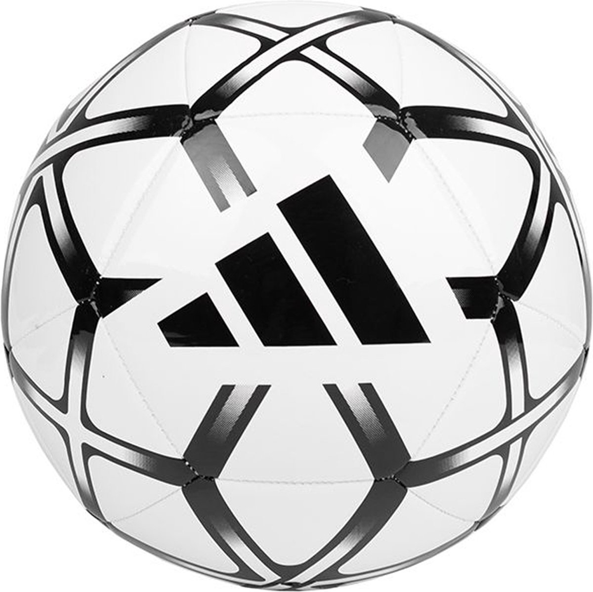1200x1198-48 Adidas voetbal starlancer IV CLB - Maat 4 - wit/zwart - Afbeelding 1