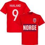 Noorwegen Haaland 9 Team T-Shirt - Rood - Kinderen - 128