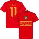 Wales Bale 11 Retro T-Shirt - Rood - XS