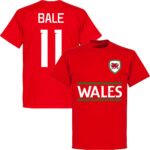 Wales Reliëf Bale Team T-Shirt - Rood - Kinderen - XL
