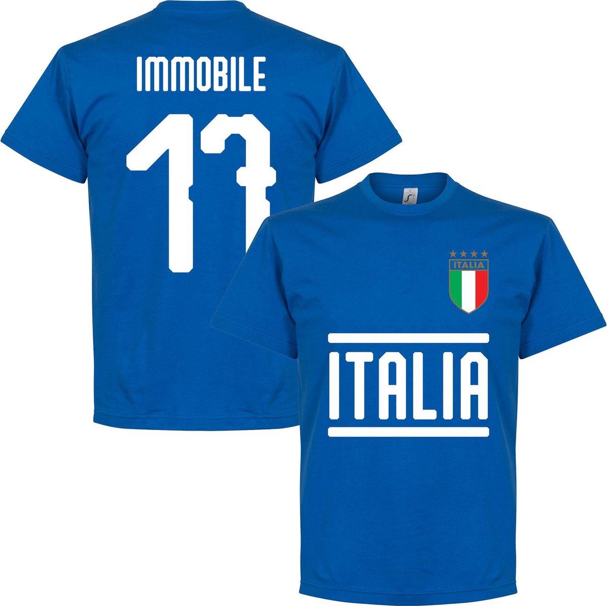 1200x1199-141 Italië Immobile 17 Team T-Shirt - Blauw - XL - Afbeelding 1
