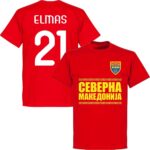 Noord Macedonië Elmas Team T-Shirt - Rood - XL
