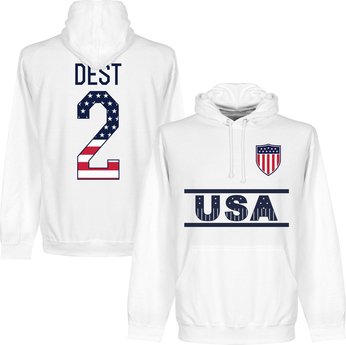 1200x1199-17 Verenigde Staten Team Dest 2 (Independence Day) Hoodie - Wit - XXL - Afbeelding 1