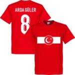 Turkije Arda Güler 8 Banner T-Shirt - Rood - Kinderen - 104