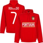 Portugal 2018 Ronaldo 7 Team Hoodie - Rood - Kinderen - 152