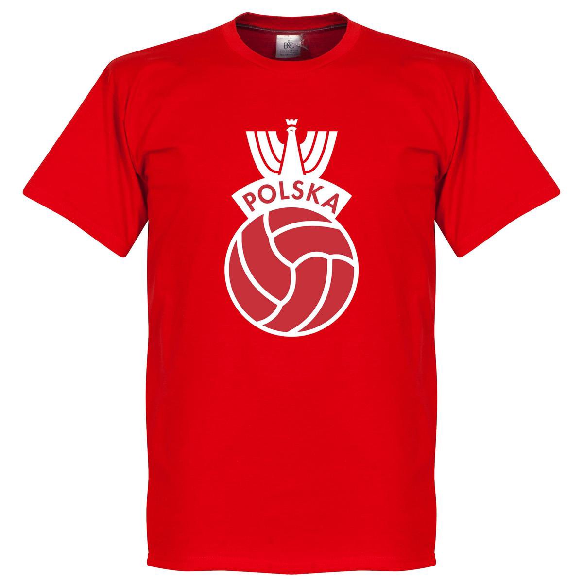 1200x1200-101 Polen Vintage Logo T-Shirt - Rood - XL - Afbeelding 1