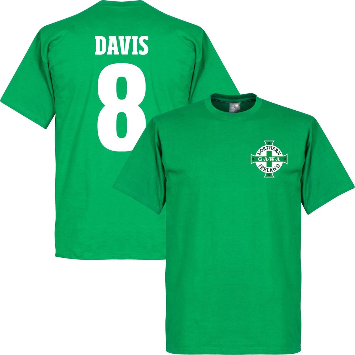 1200x1200-104 Noord Ierland Logo Davis T-Shirt - L - Afbeelding 1