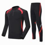 Lange mouw Voetbal Trainingspakken voor Jongens en Mannen Sneldrogend Sportkleding Set