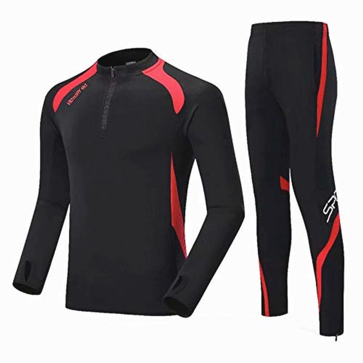 1200x1200-1041 Lange mouw Voetbal Trainingspakken voor Jongens en Mannen Sneldrogend Sportkleding Set - Afbeelding 1
