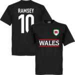 Wales Ramsey 10 Team T-Shirt - Zwart - L