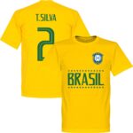 Brazilië T. Silva 2 Team T-Shirt - Geel - XL