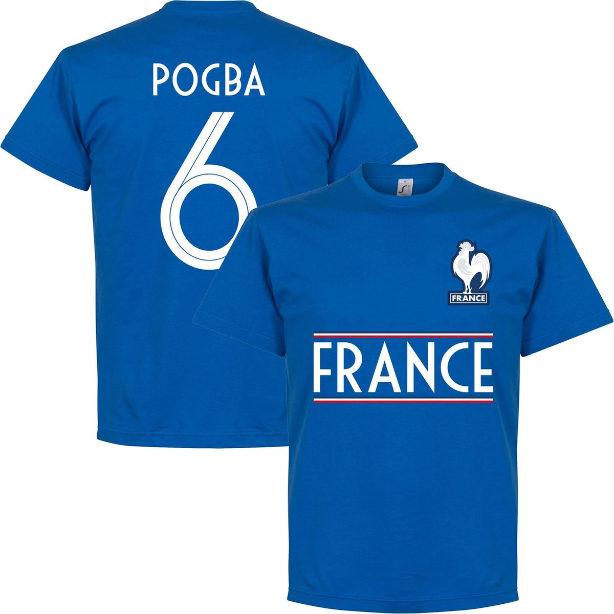 1200x1200-1115 Frankrijk Pogba 6 Team T-Shirt - Blauw - S - Afbeelding 1