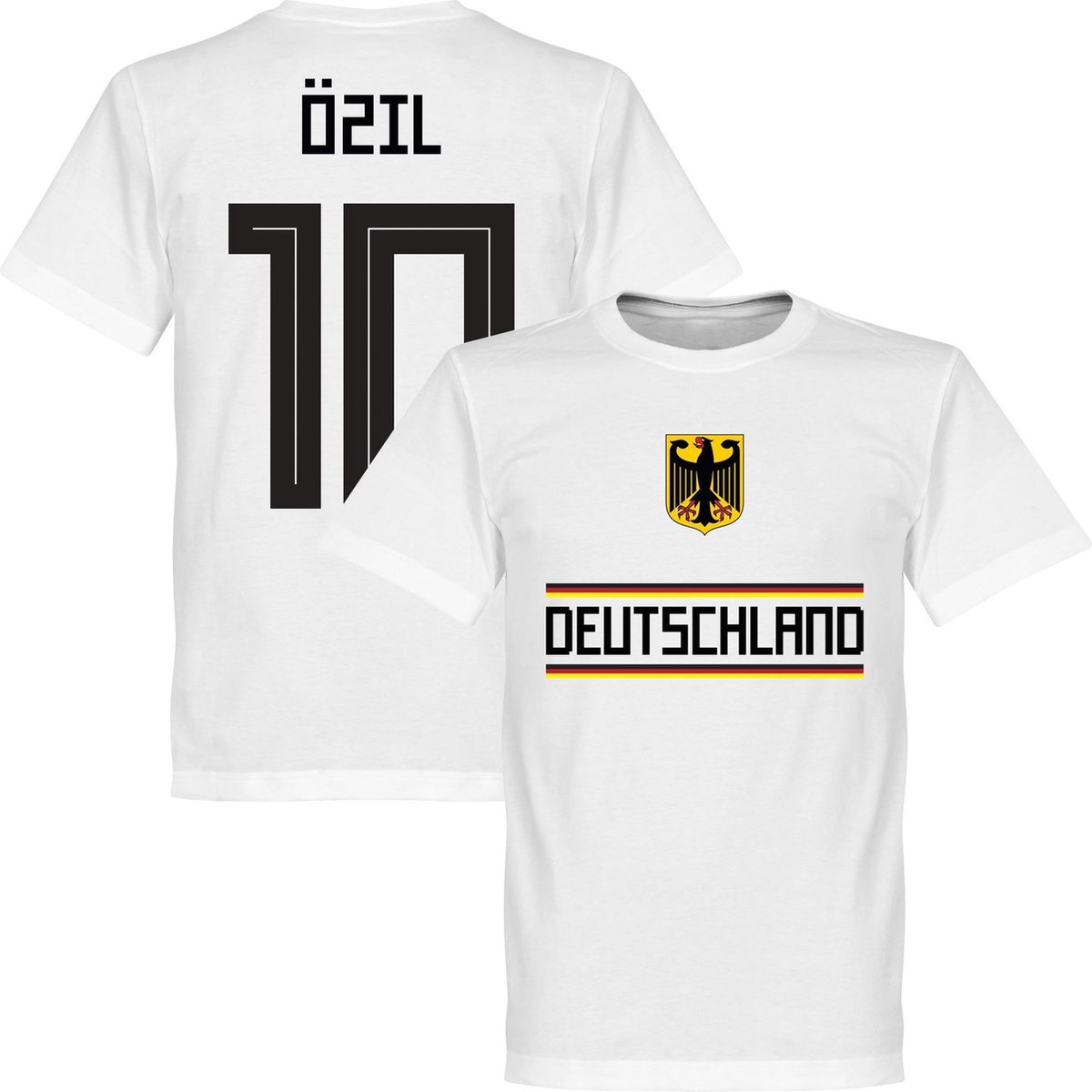 1200x1200-1148 Duitsland Ozil Team T-Shirt - Wit - XXXXL - Afbeelding 1